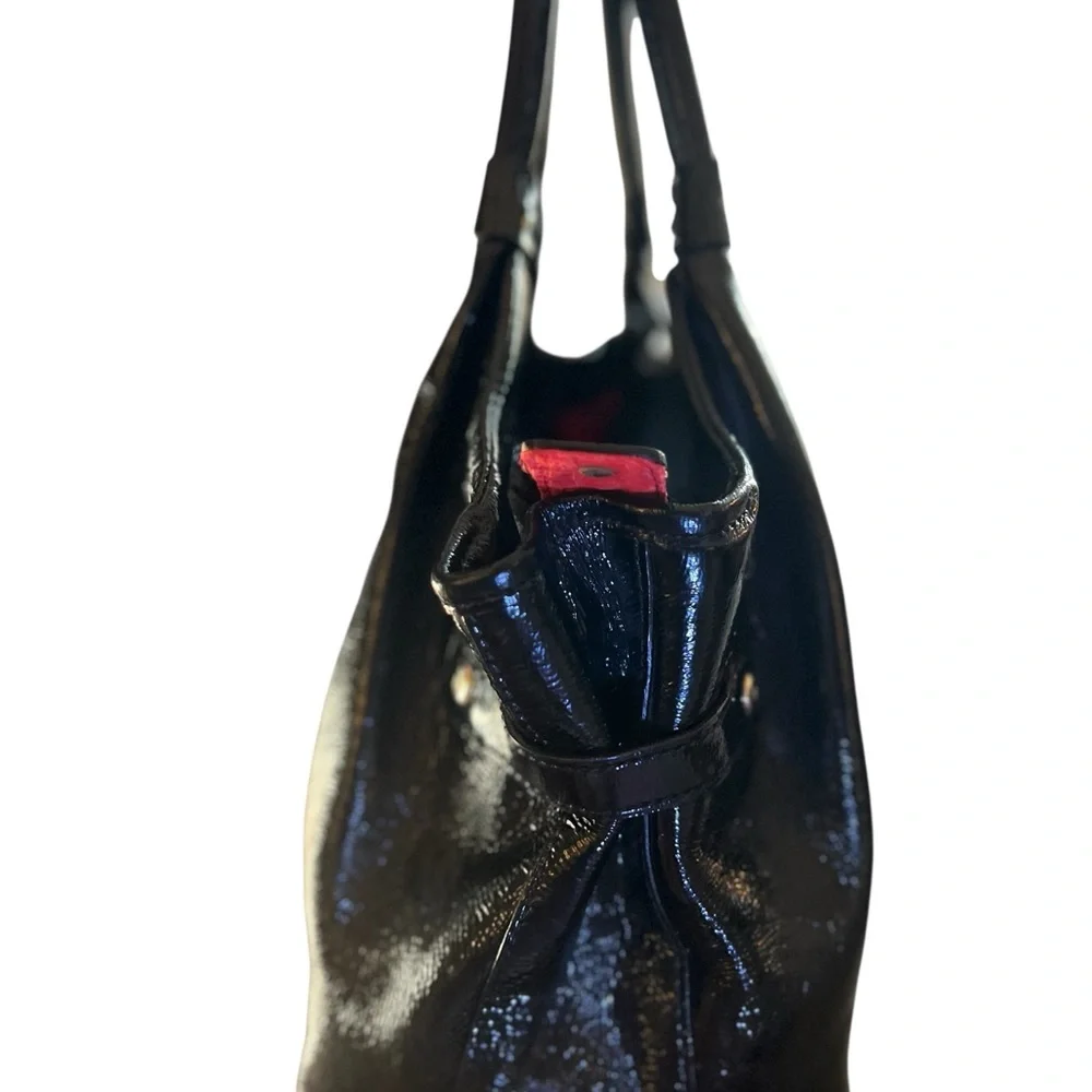 Kate Spade Berkshire Road Stevie Bag in Black Patent Leather. Gently ♥️’d